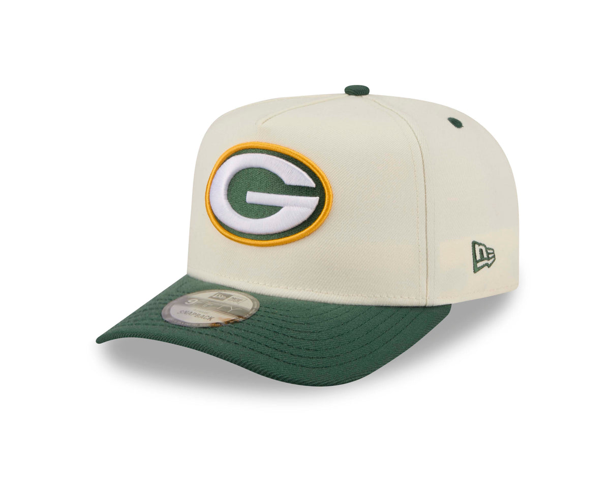 NFL Green Bay Packers New Era Rear Hit 9FIFTY A-Frame Snapback Hat- Cream