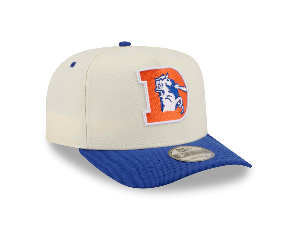 NFL Denver Broncos New Era Throwback Rear Hit 9FIFTY A-Frame Snapback Hat- Cream