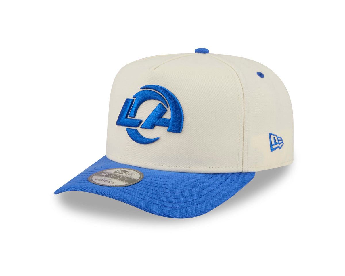 NFL Los Angeles Rams New Era Rear Hit 9FIFTY A-Frame Snapback Hat- Cream