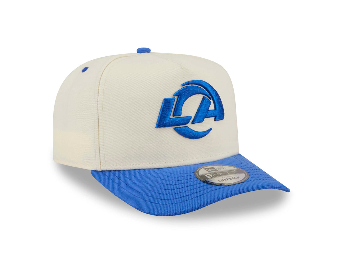 NFL Los Angeles Rams New Era Rear Hit 9FIFTY A-Frame Snapback Hat- Cream