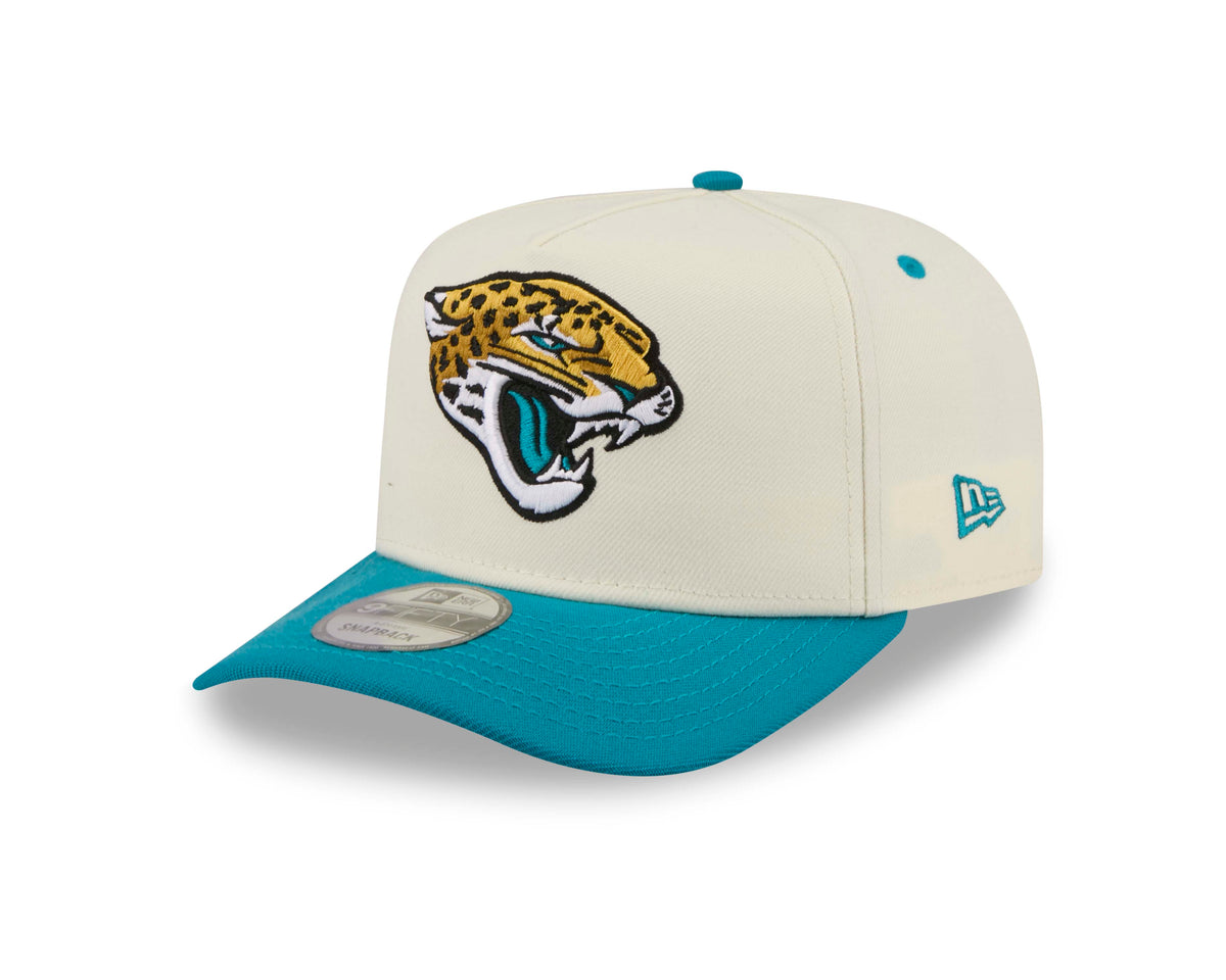 NFL Jacksonville Jaguars New Era Rear Hit 9FIFTY A-Frame Snapback Hat- Cream