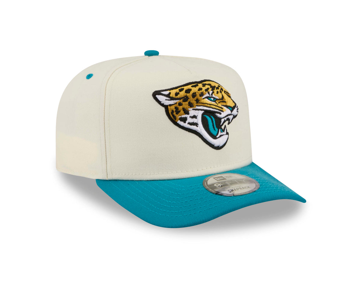 NFL Jacksonville Jaguars New Era Rear Hit 9FIFTY A-Frame Snapback Hat- Cream
