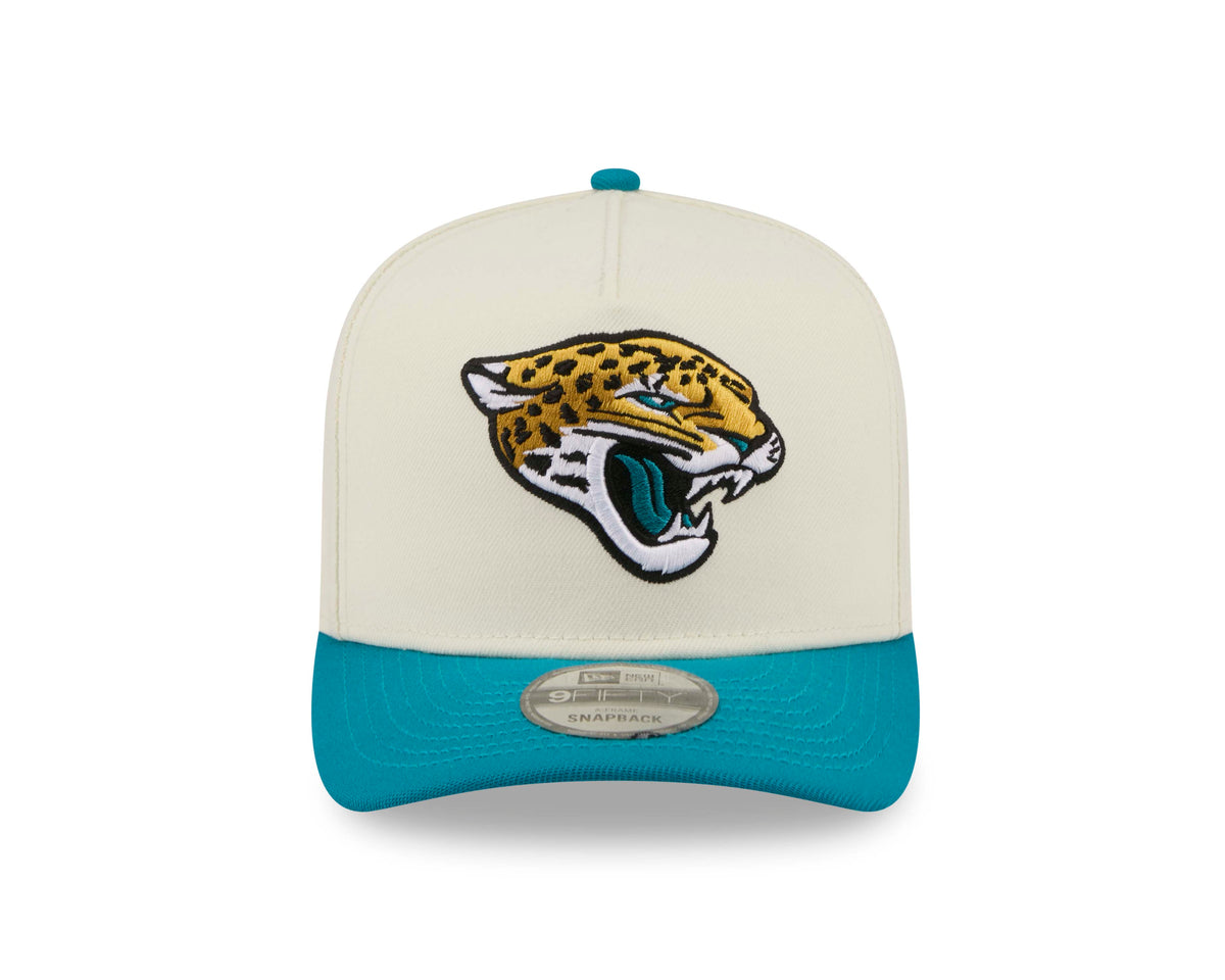 NFL Jacksonville Jaguars New Era Rear Hit 9FIFTY A-Frame Snapback Hat- Cream