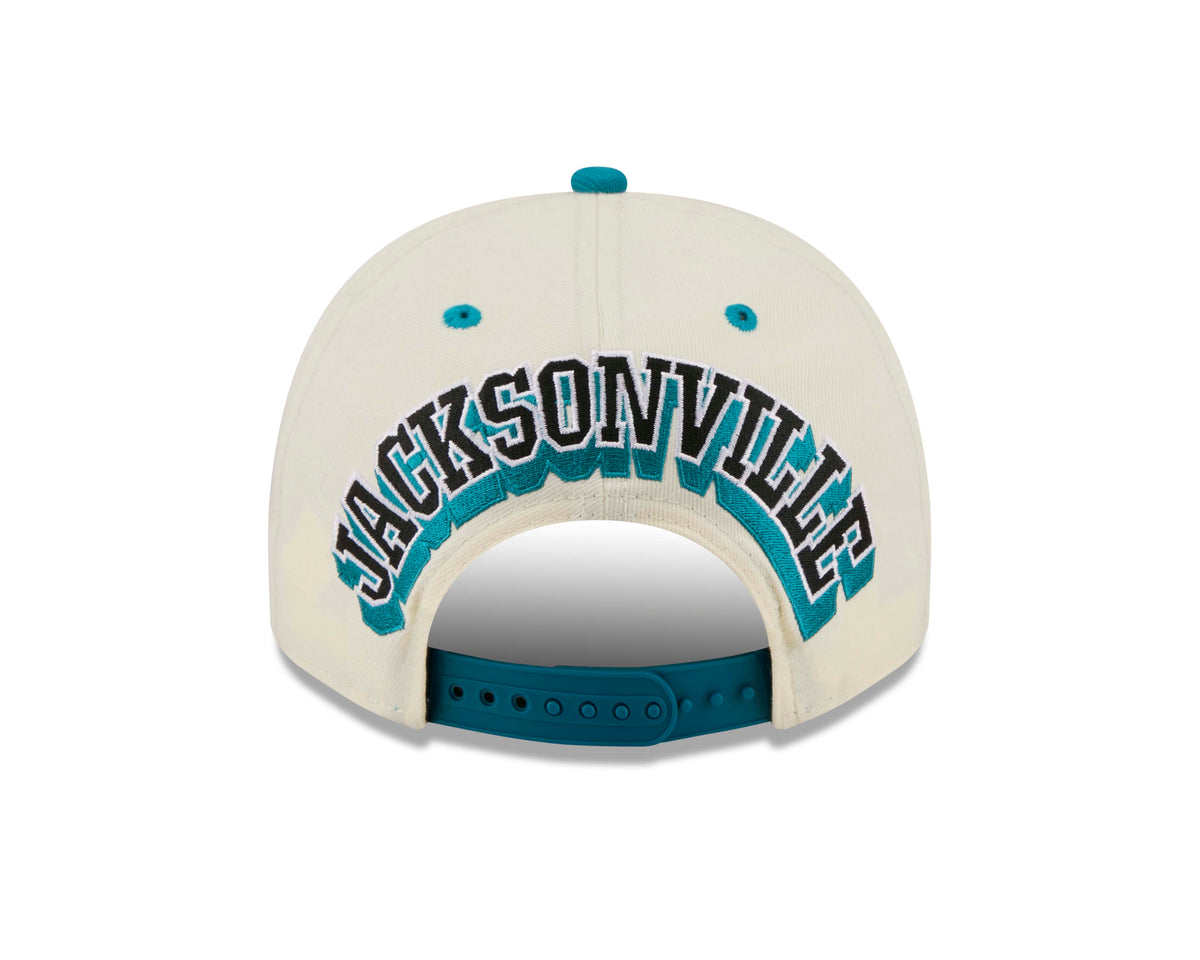 NFL Jacksonville Jaguars New Era Rear Hit 9FIFTY A-Frame Snapback Hat- Cream