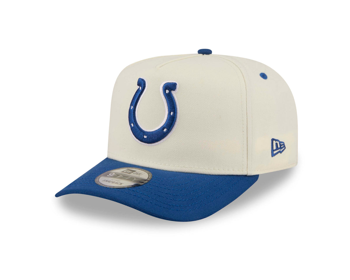 NFL Indianapolis Colts New Era Rear Hit 9FIFTY A-Frame Snapback Hat- Cream