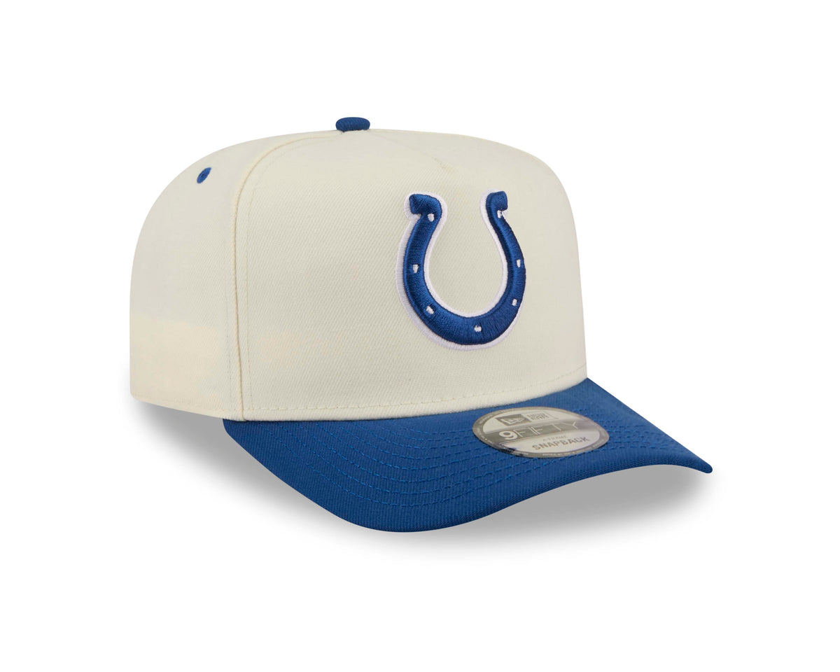 NFL Indianapolis Colts New Era Rear Hit 9FIFTY A-Frame Snapback Hat- Cream