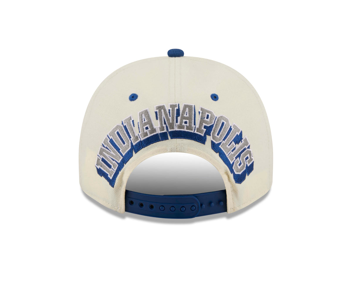 NFL Indianapolis Colts New Era Rear Hit 9FIFTY A-Frame Snapback Hat- Cream