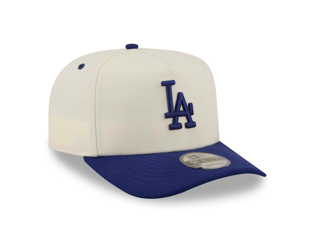 MLB Los Angeles Dodgers New Era Rear Hit 9FIFTY A-Frame Snapback Hat- Cream
