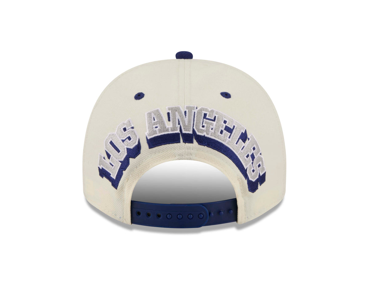 MLB Los Angeles Dodgers New Era Rear Hit 9FIFTY A-Frame Snapback Hat- Cream