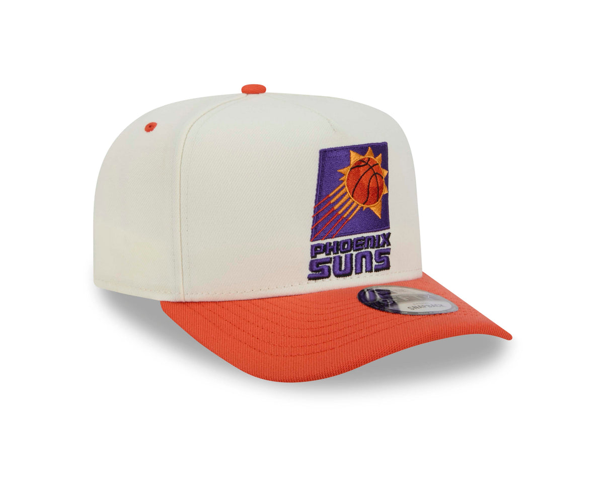 NBA Phoenix Suns New Era Hardwood Classic Rear Hit 9FIFTY A-Frame Snapback Hat- Cream