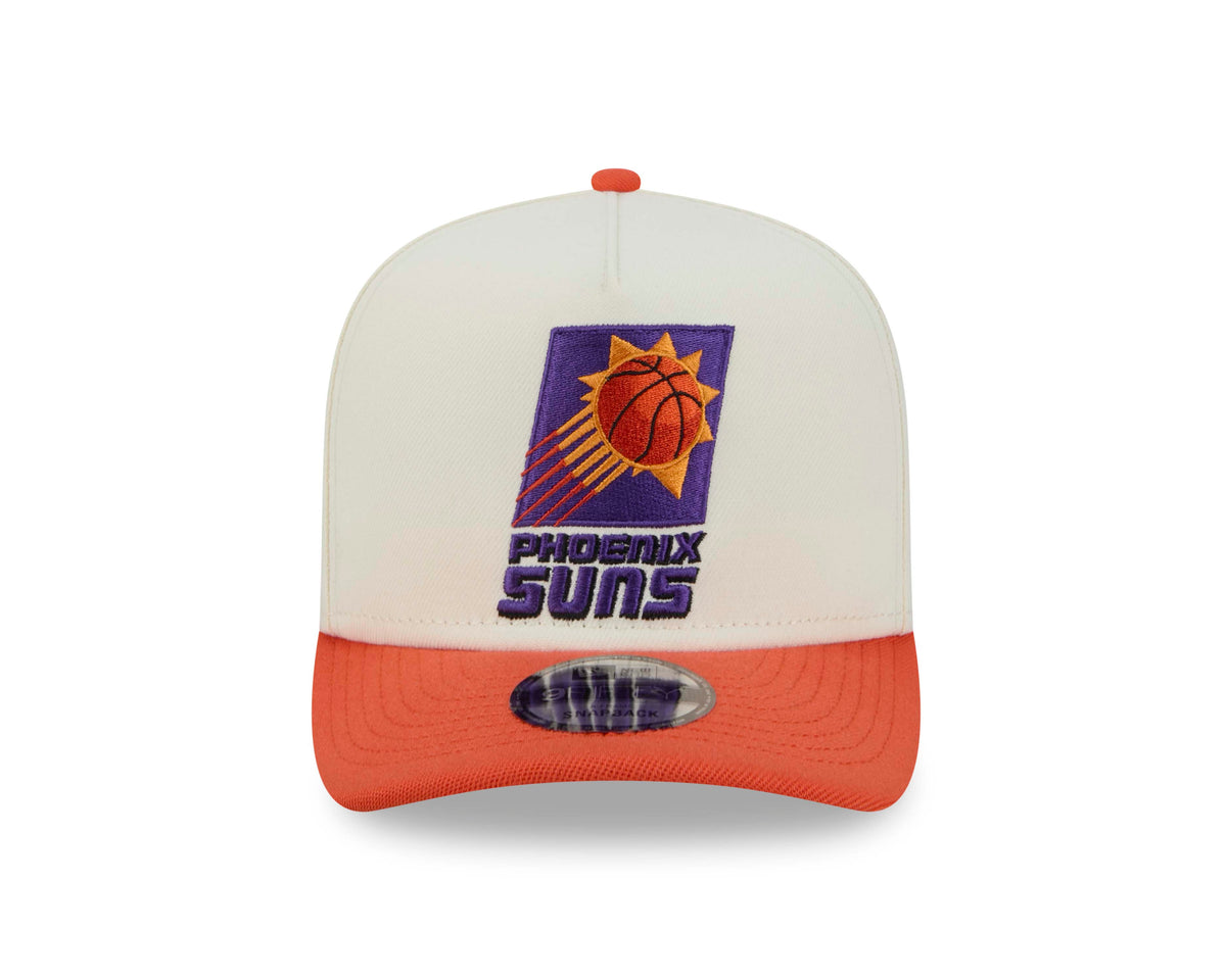 NBA Phoenix Suns New Era Hardwood Classic Rear Hit 9FIFTY A-Frame Snapback Hat- Cream