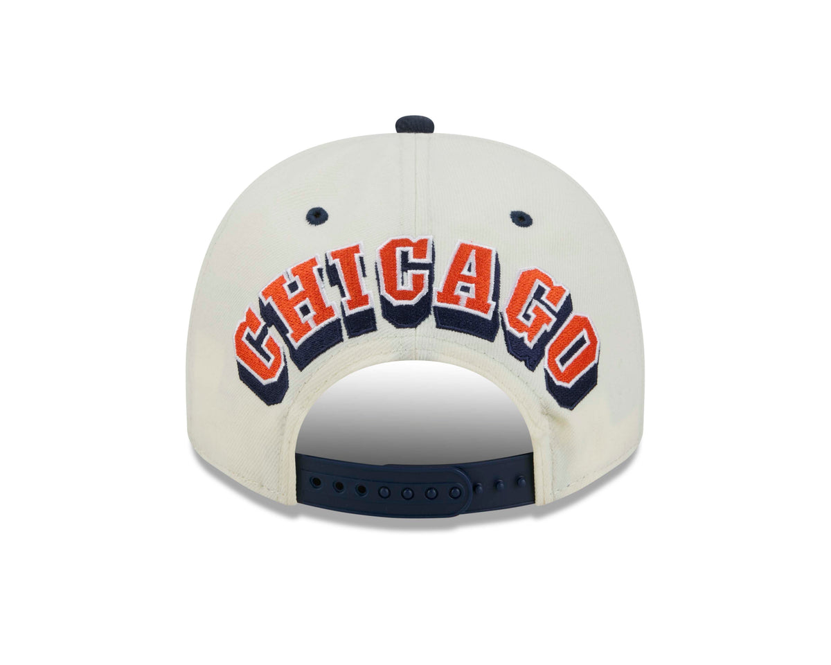 NFL Chicago Bears New Era Rear Hit 9FIFTY A-Frame Snapback Hat- Cream