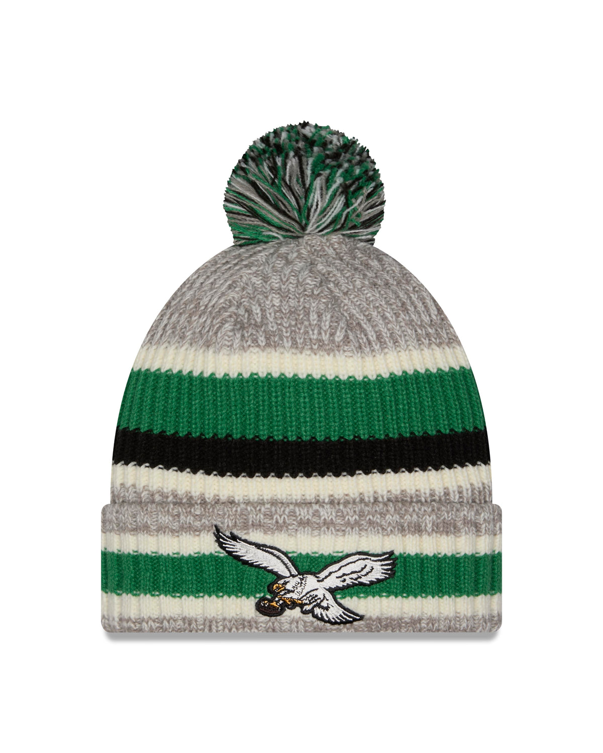 NFL Philadelphia Eagles New Era Stripe Knit- Gray