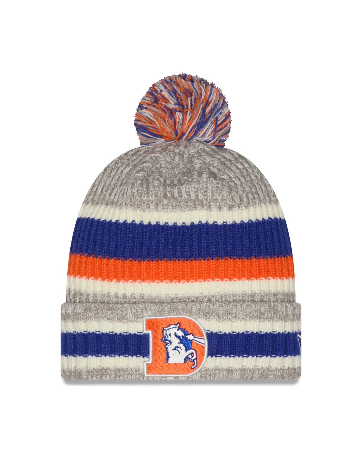 NFL Denver Broncos New Era Stripe Knit- Gray