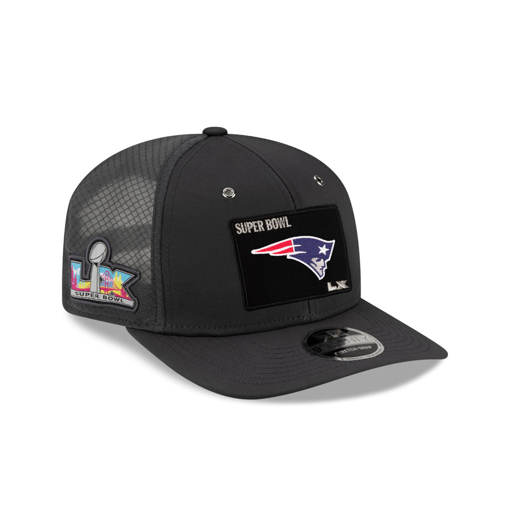 NFL New England Patriots New Era Super Bowl LX Opening Night 9SEVENTY Stretch Snap Hat - Gray