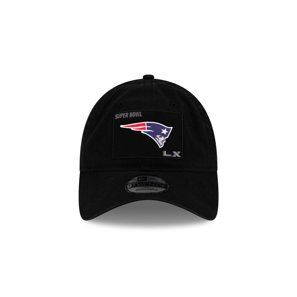 NFL New England Patriots New Era Super Bowl LX Participation 9TWENTY Adjustable Hat - Black