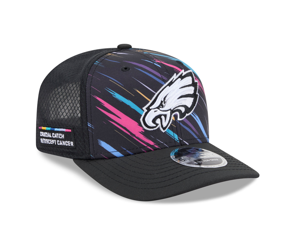 NFL Philadelphia Eagles New Era 2026 Crucial Catch 9SEVENTY Stretch-Snap Hat- Black