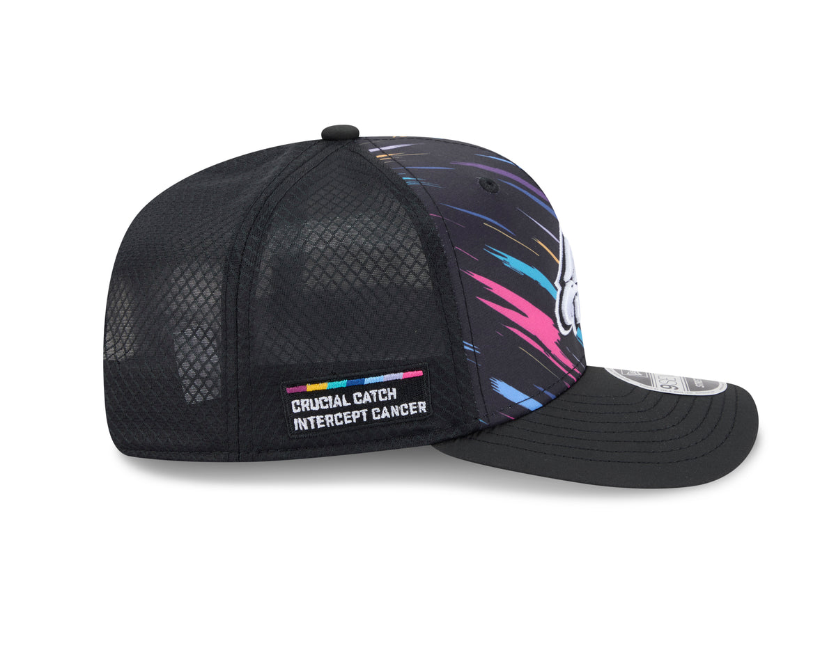 NFL Philadelphia Eagles New Era 2026 Crucial Catch 9SEVENTY Stretch-Snap Hat- Black