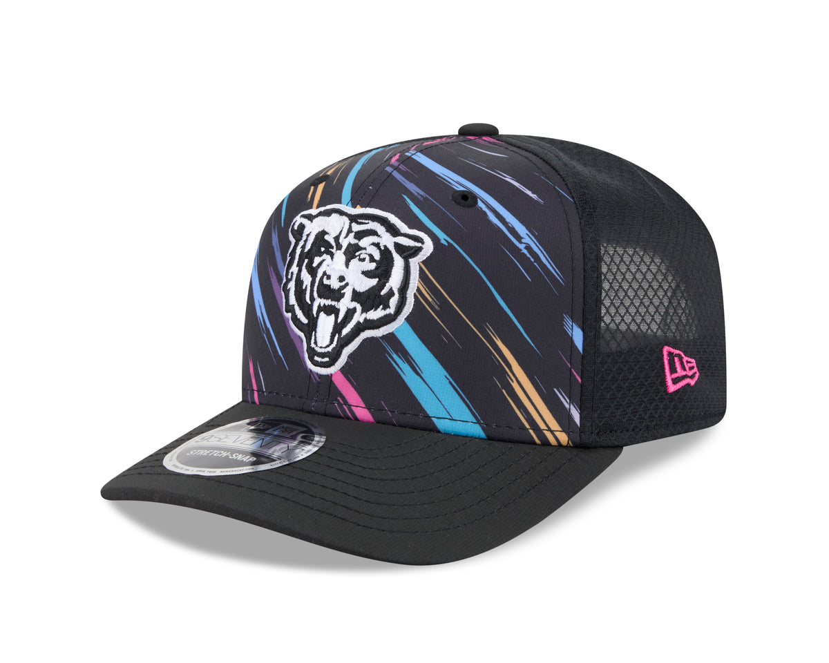 NFL Chicago Bears New Era 2026 Crucial Catch 9SEVENTY Stretch-Snap Hat- Black