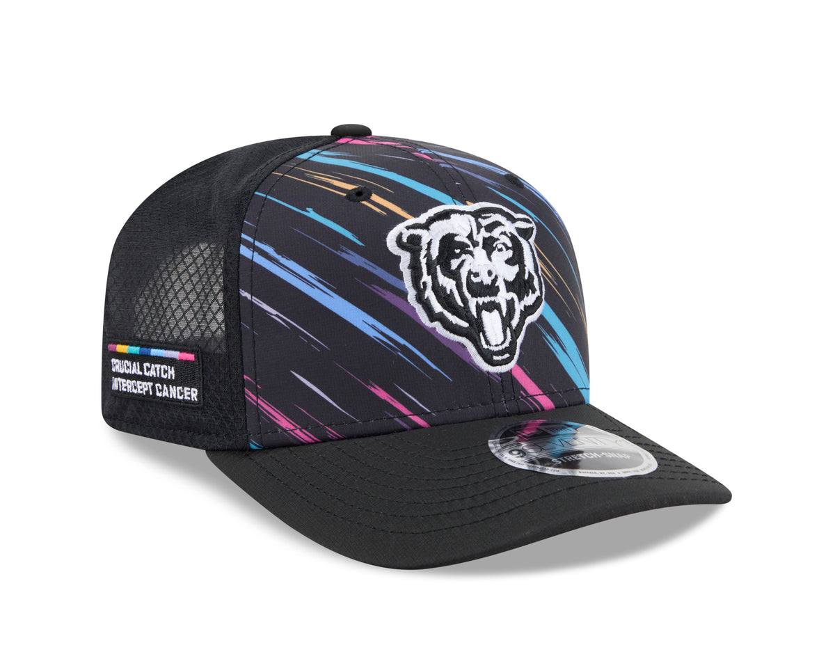 NFL Chicago Bears New Era 2026 Crucial Catch 9SEVENTY Stretch-Snap Hat- Black