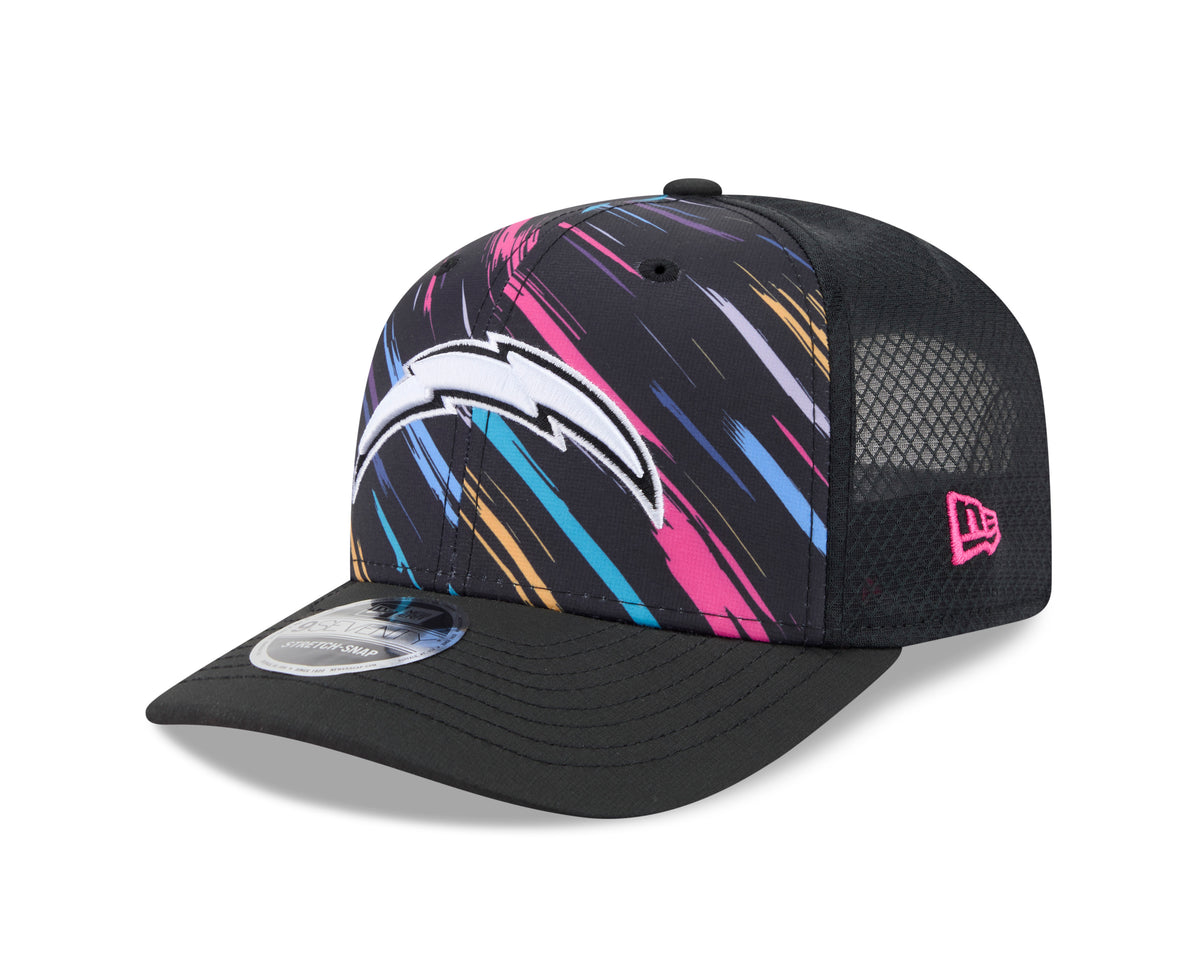 NFL Los Angeles Chargers New Era 2026 Crucial Catch 9SEVENTY Stretch-Snap Hat- Black