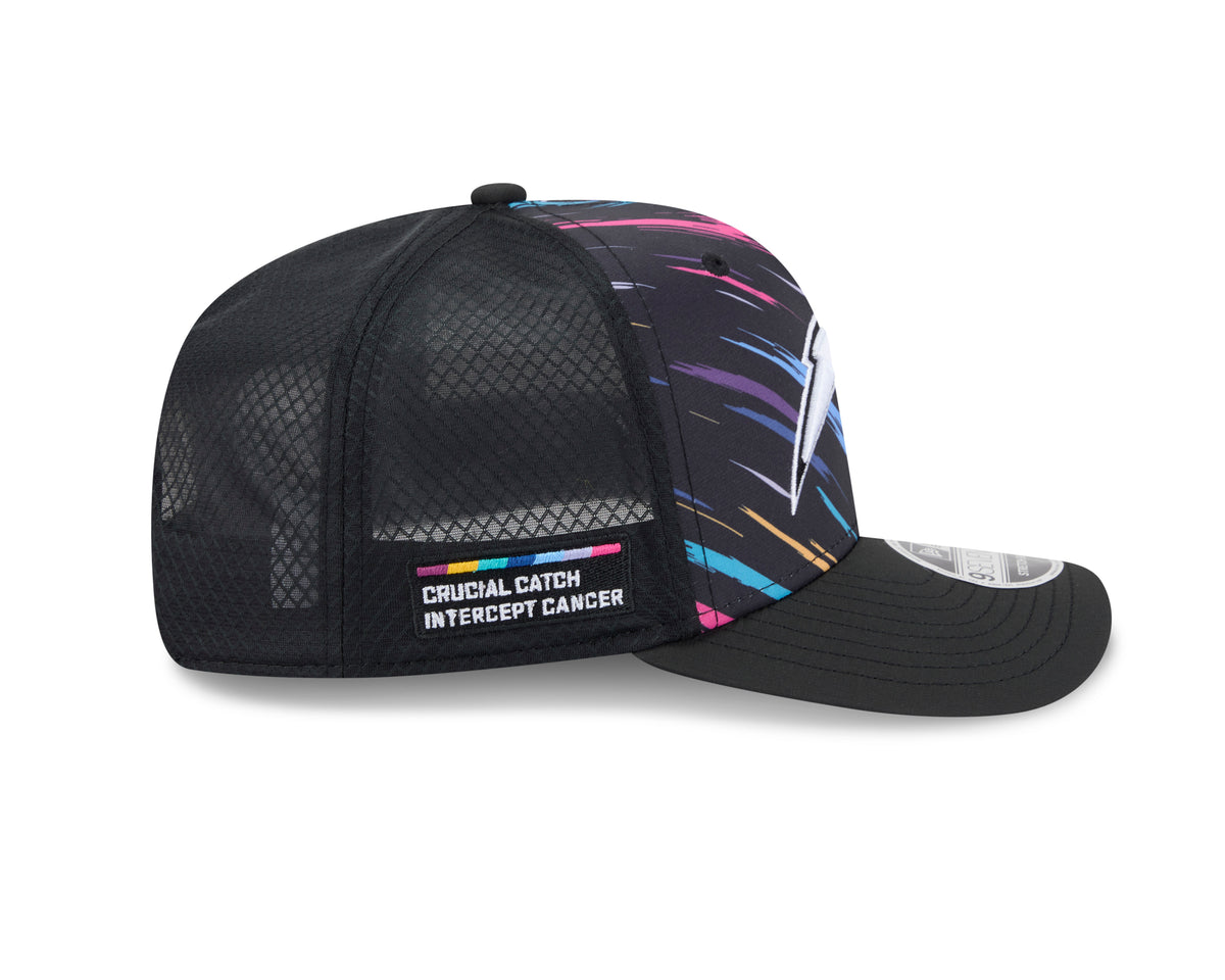 NFL Los Angeles Chargers New Era 2026 Crucial Catch 9SEVENTY Stretch-Snap Hat- Black