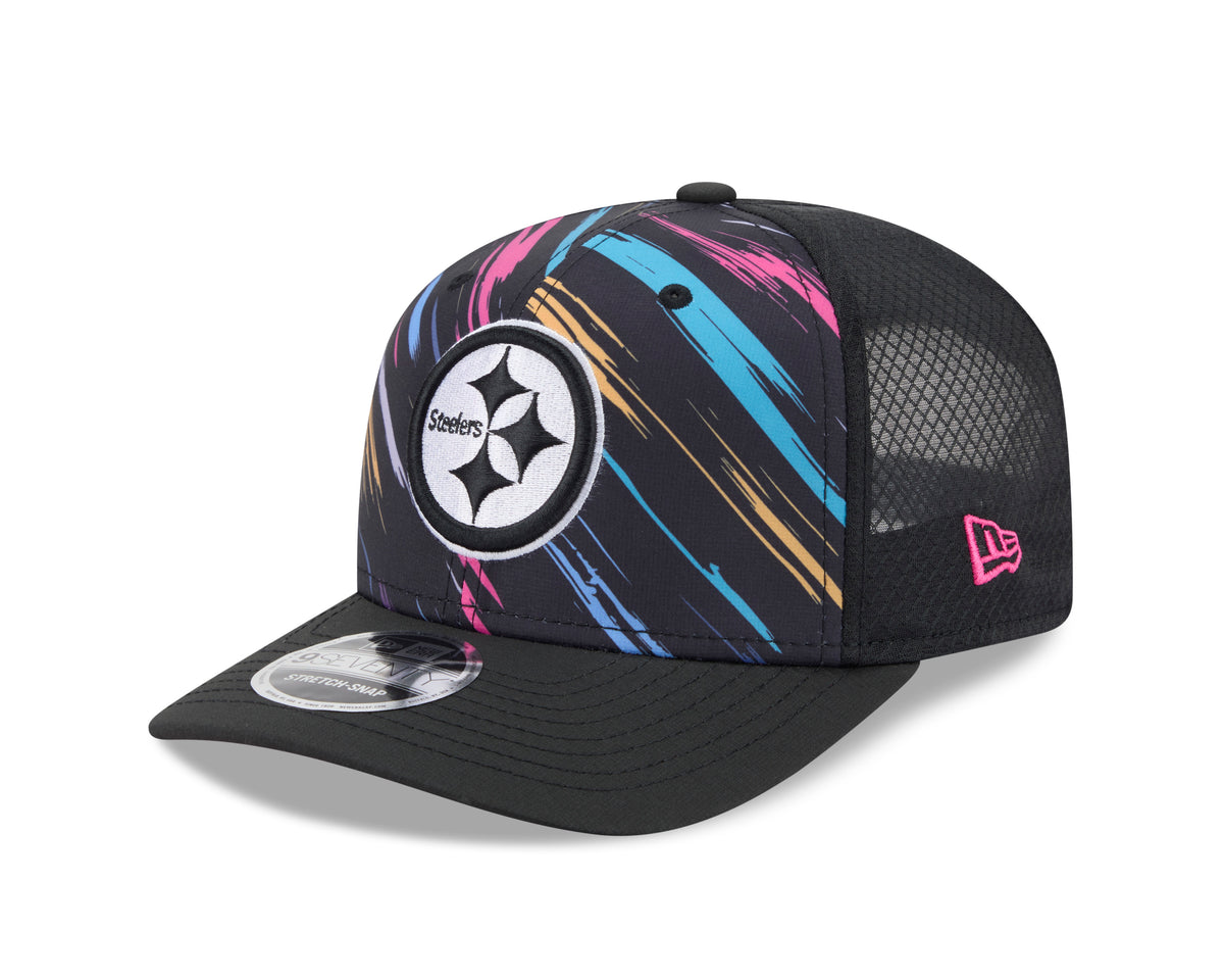 NFL Pittsburgh Steelers New Era 2026 Crucial Catch 9SEVENTY Stretch-Snap Hat- Black