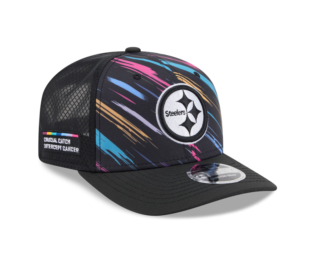 NFL Pittsburgh Steelers New Era 2026 Crucial Catch 9SEVENTY Stretch-Snap Hat- Black