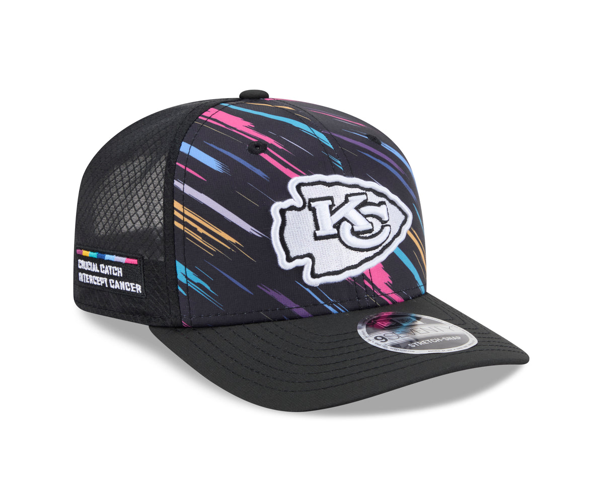 NFL Kansas City Chiefs New Era 2026 Crucial Catch 9SEVENTY Stretch-Snap Hat- Black