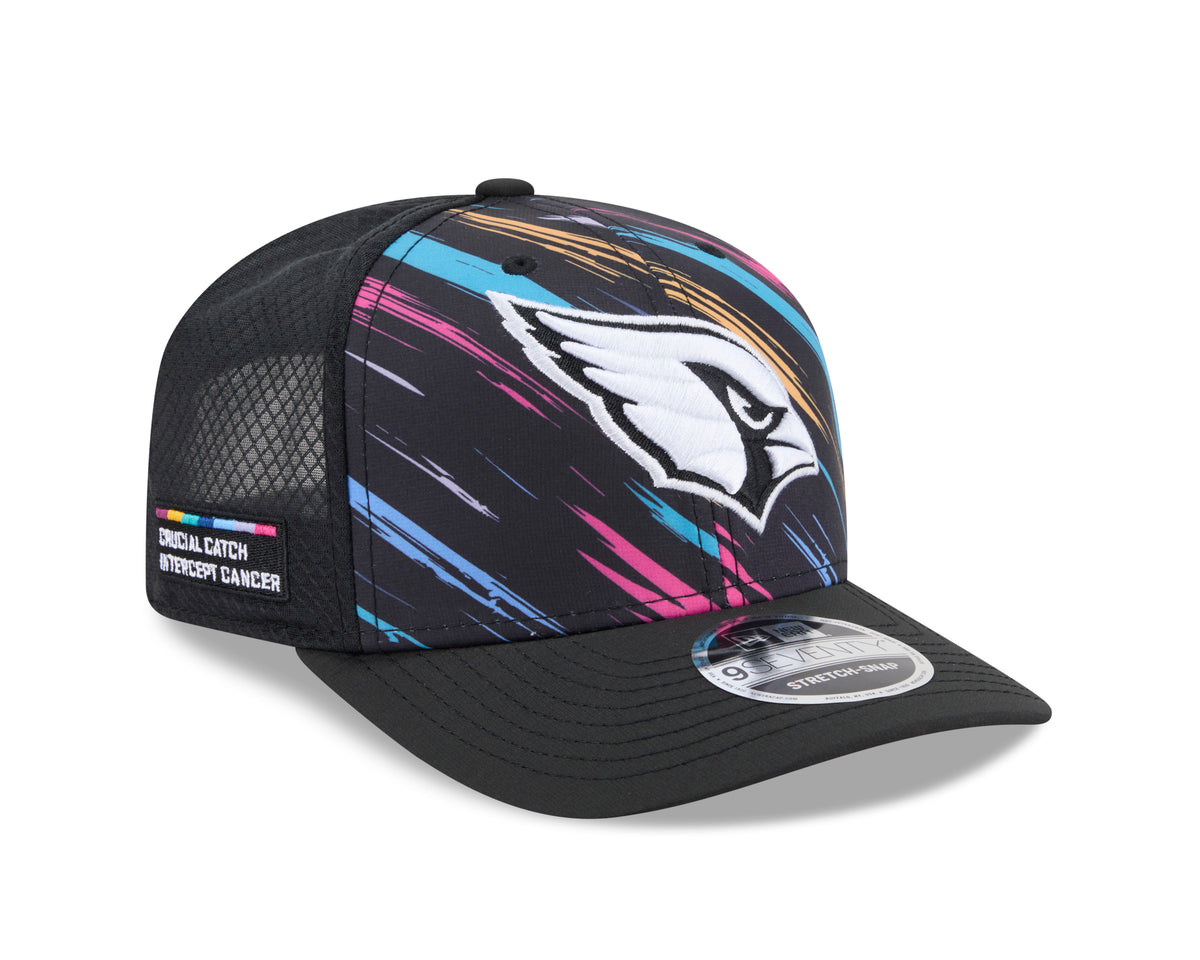 NFL Arizona Cardinals New Era 2026 Crucial Catch 9SEVENTY Stretch-Snap Hat- Black