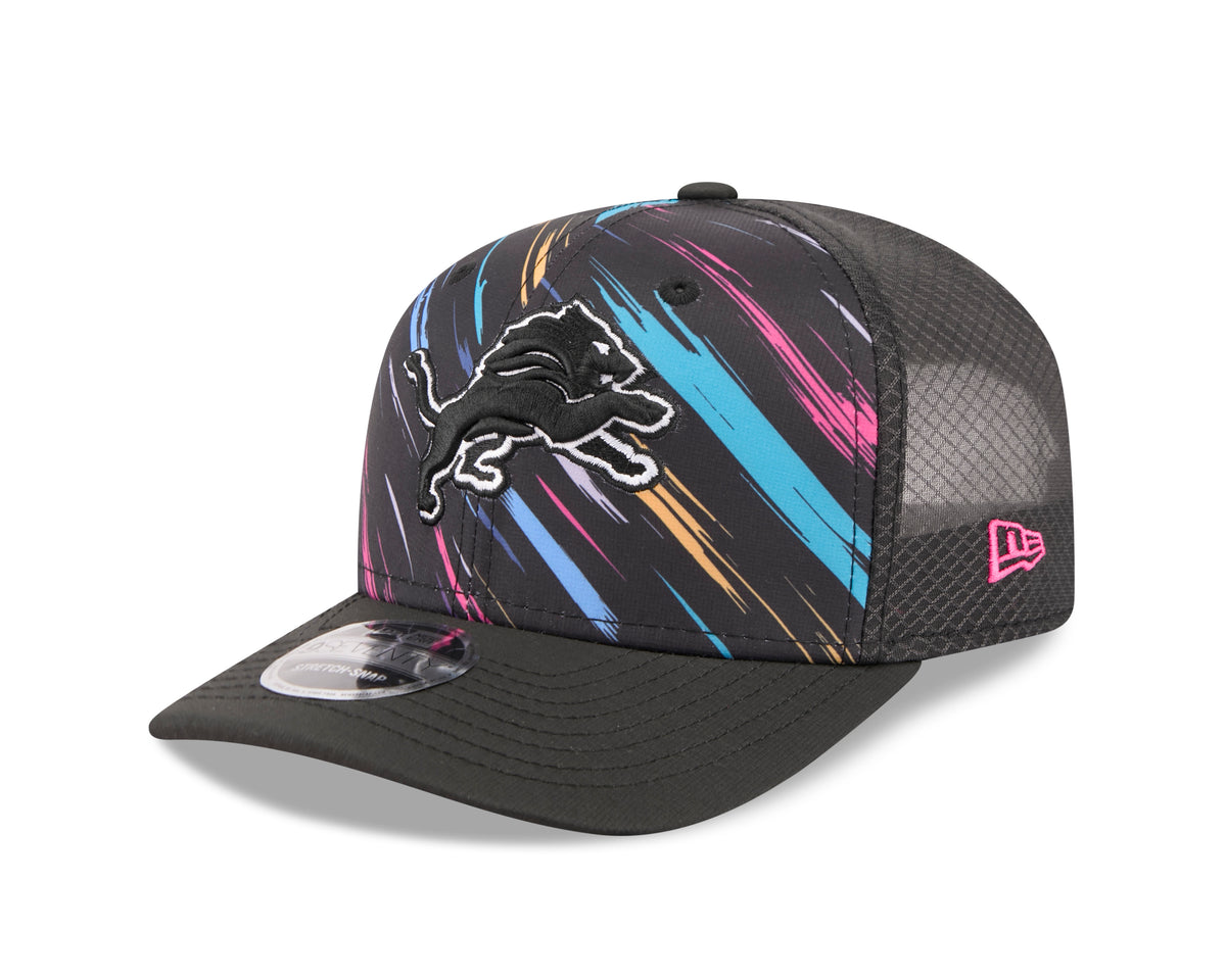NFL Detroit Lions New Era 2026 Crucial Catch 9SEVENTY Stretch-Snap Hat- Black