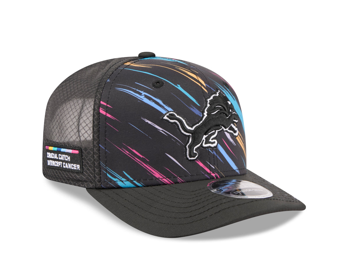 NFL Detroit Lions New Era 2026 Crucial Catch 9SEVENTY Stretch-Snap Hat- Black