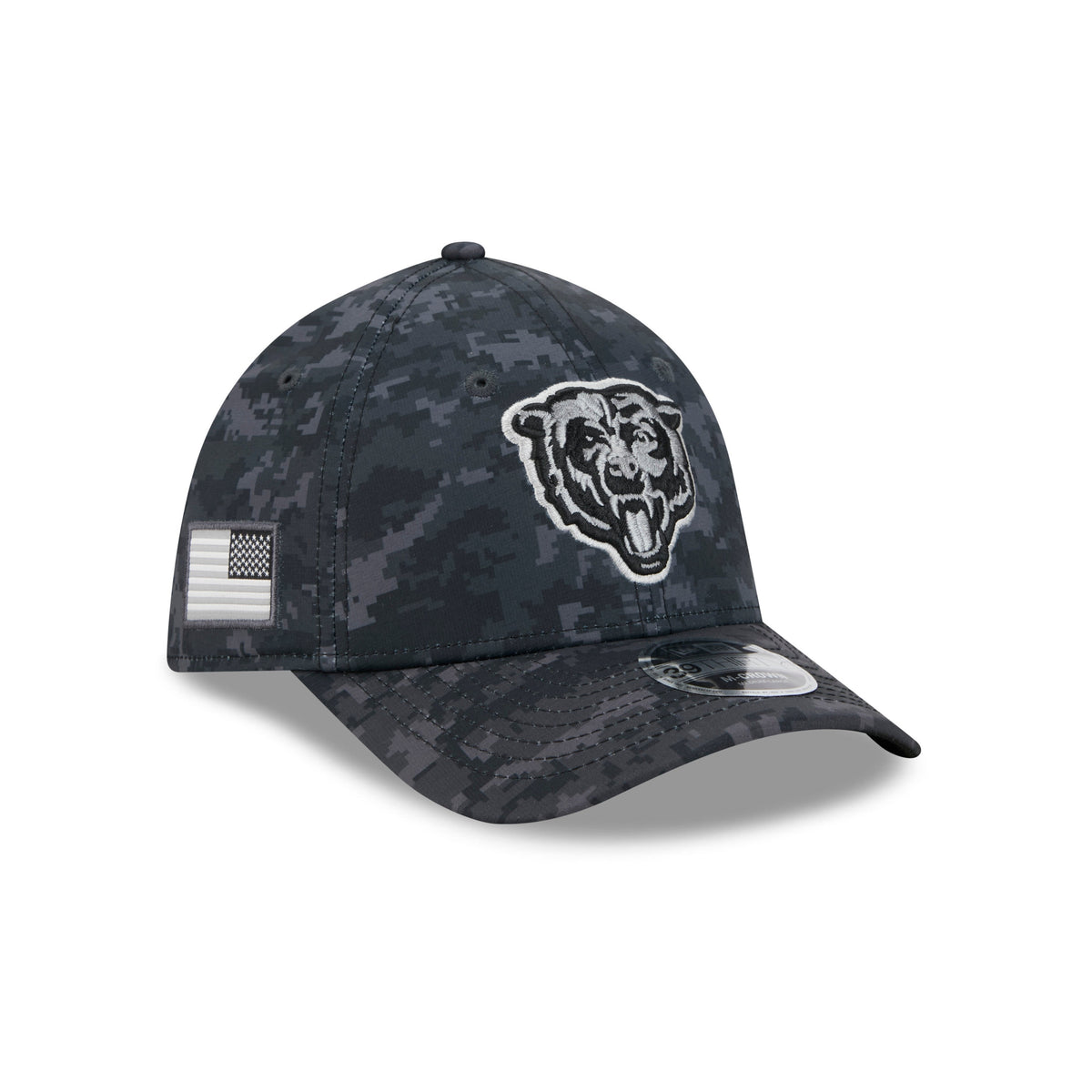 NFL Chicago Bears New Era 2026 Salute to Service 39THIRTY Flex Fit Hat- Black