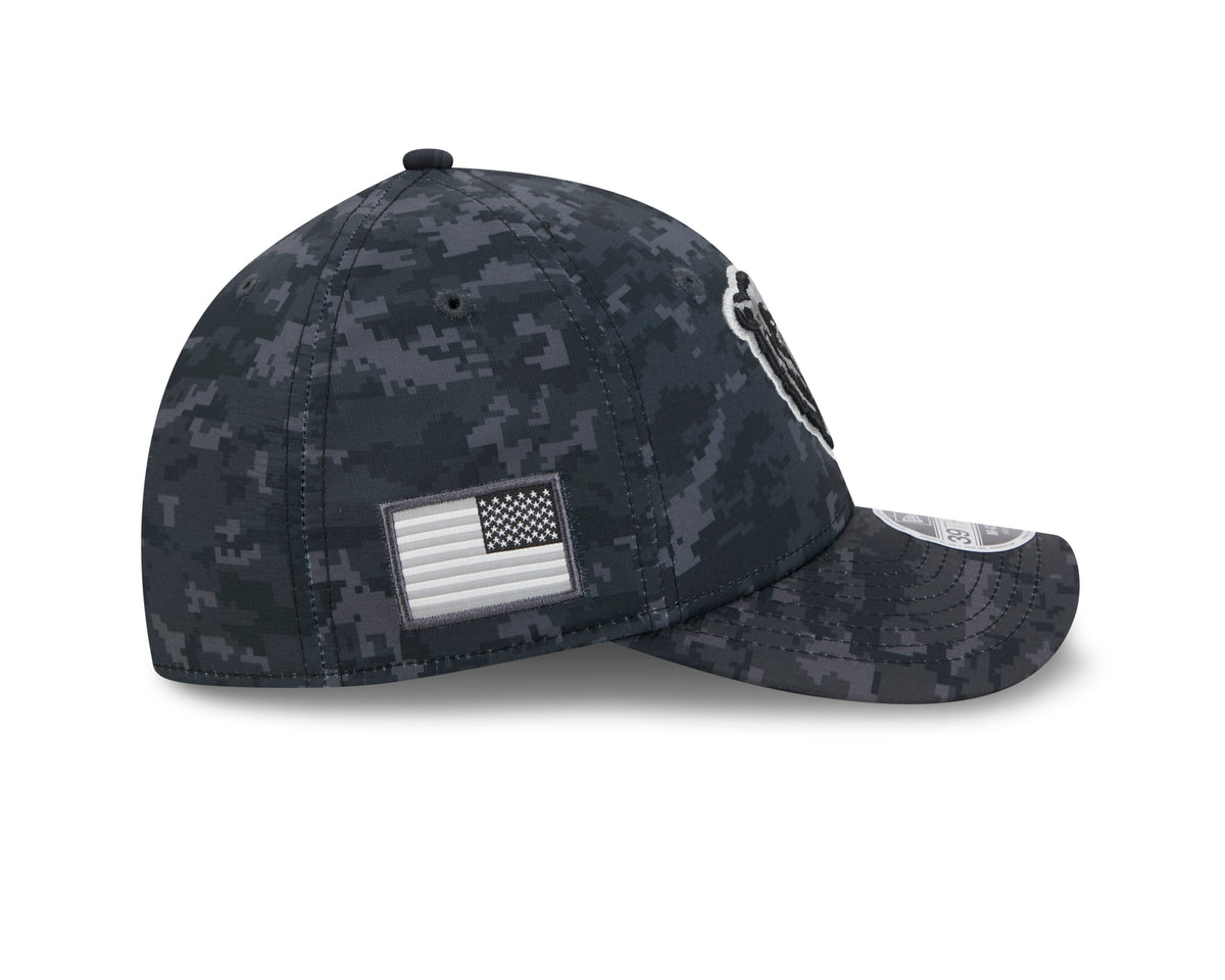NFL Chicago Bears New Era 2026 Salute to Service 39THIRTY Flex Fit Hat- Black