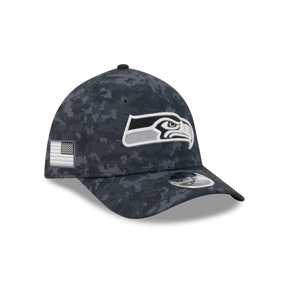 NFL Seattle Seahawks New Era 2026 Salute to Service 39THIRTY Flex Fit Hat- Black