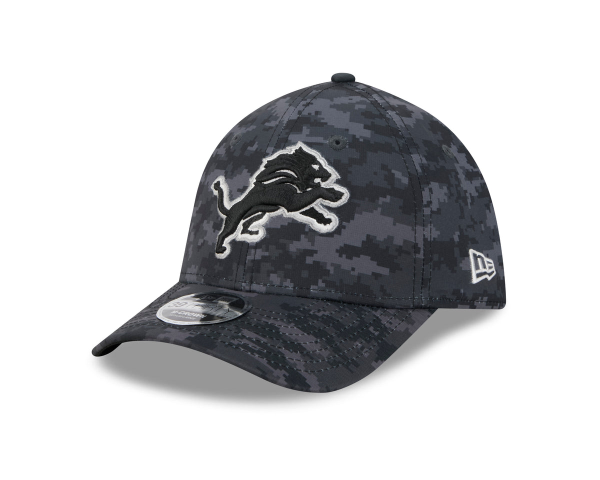 NFL Detroit Lions New Era 2026 Salute to Service 39THIRTY Flex Fit Hat- Black