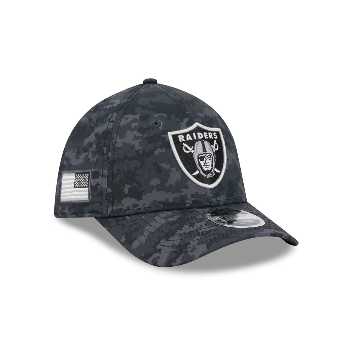 NFL Las Vegas Raiders New Era 2026 Salute to Service 39THIRTY Flex Fit Hat- Black