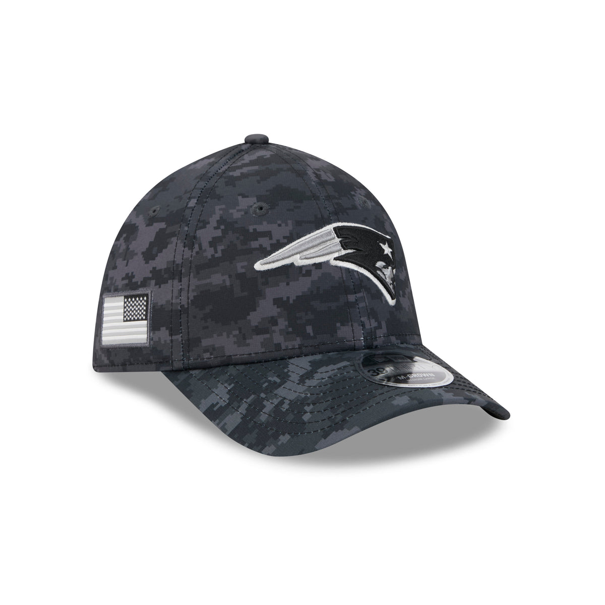 NFL New England Patriots New Era 2026 Salute to Service 39THIRTY Flex Fit Hat- Black
