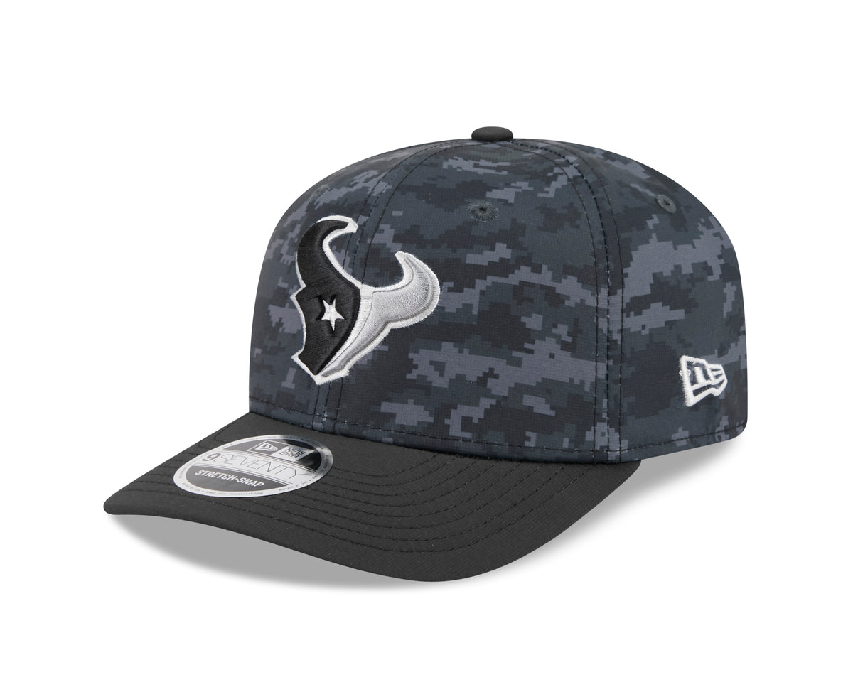 NFL Houston Texans New Era 2026 Salute to Service 9SEVENTY Stretch-Snap Hat- Black