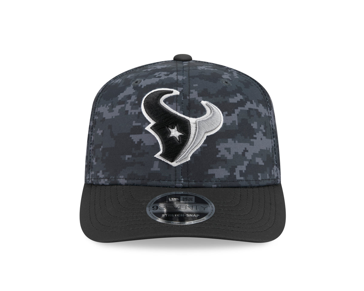 NFL Houston Texans New Era 2026 Salute to Service 9SEVENTY Stretch-Snap Hat- Black