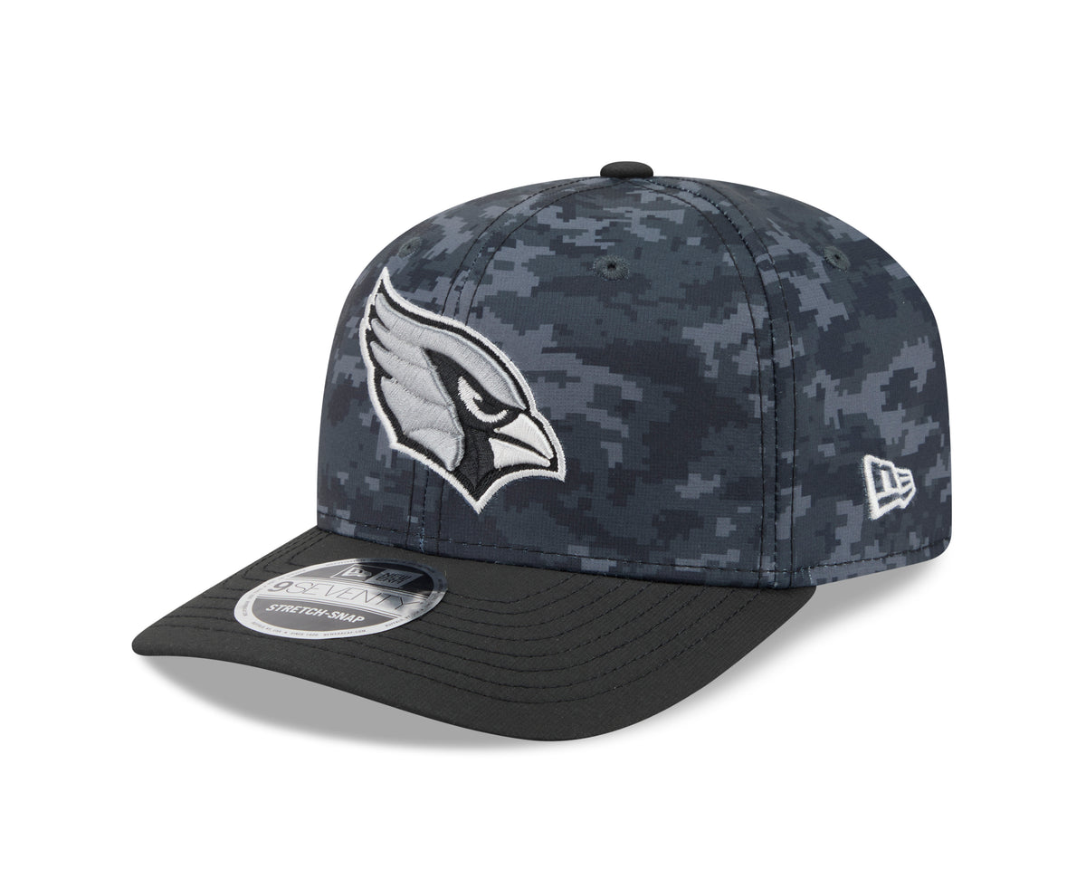 NFL Arizona Cardinals New Era 2026 Salute to Service 9SEVENTY Stretch-Snap Hat- Black