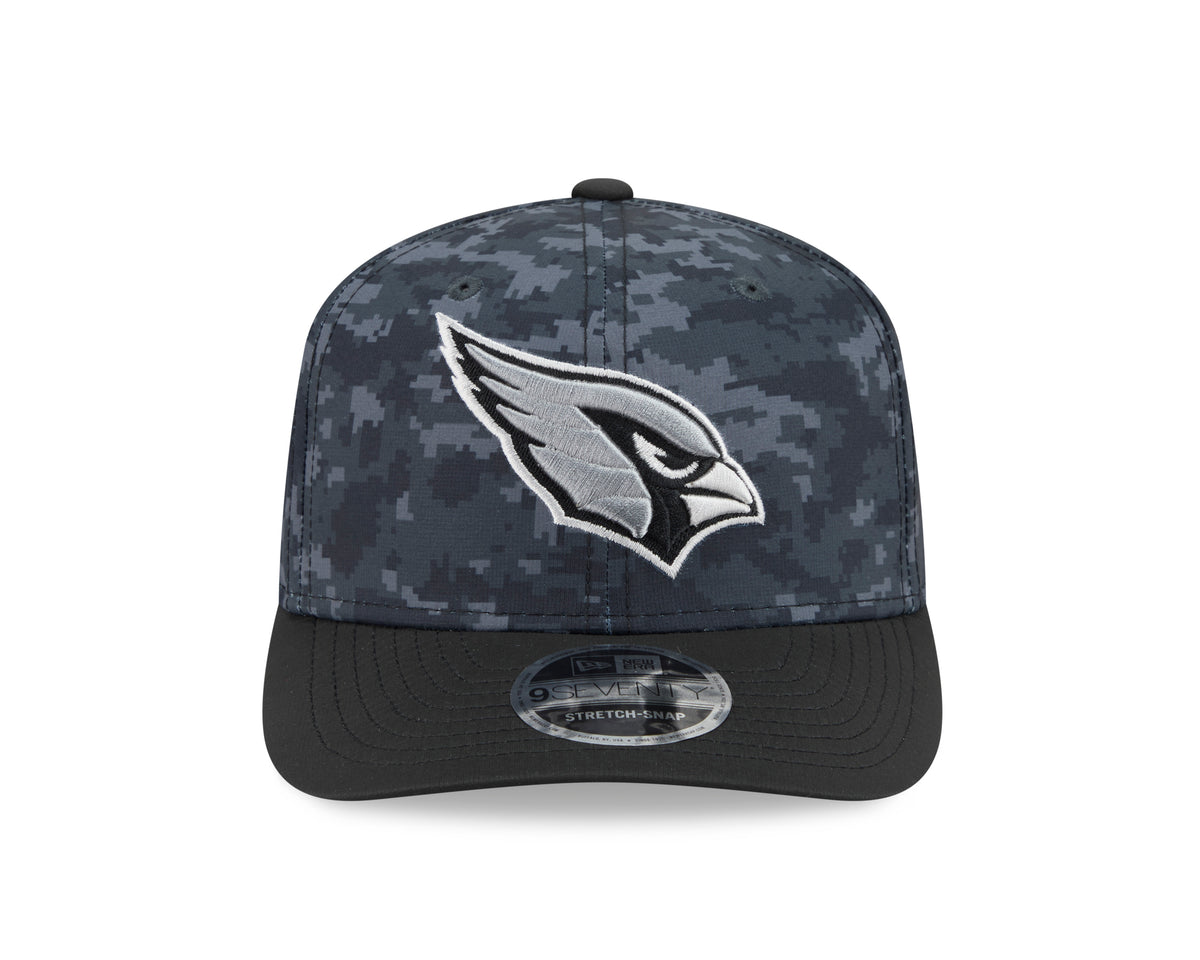 NFL Arizona Cardinals New Era 2026 Salute to Service 9SEVENTY Stretch-Snap Hat- Black