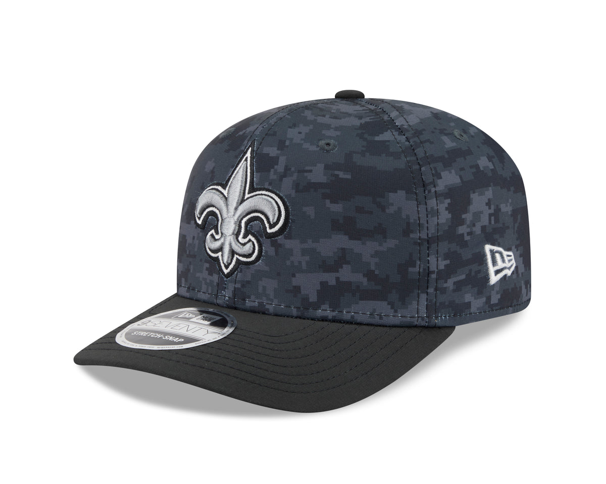 NFL New Orleans Saints New Era 2026 Salute to Service 9SEVENTY Stretch-Snap Hat- Black