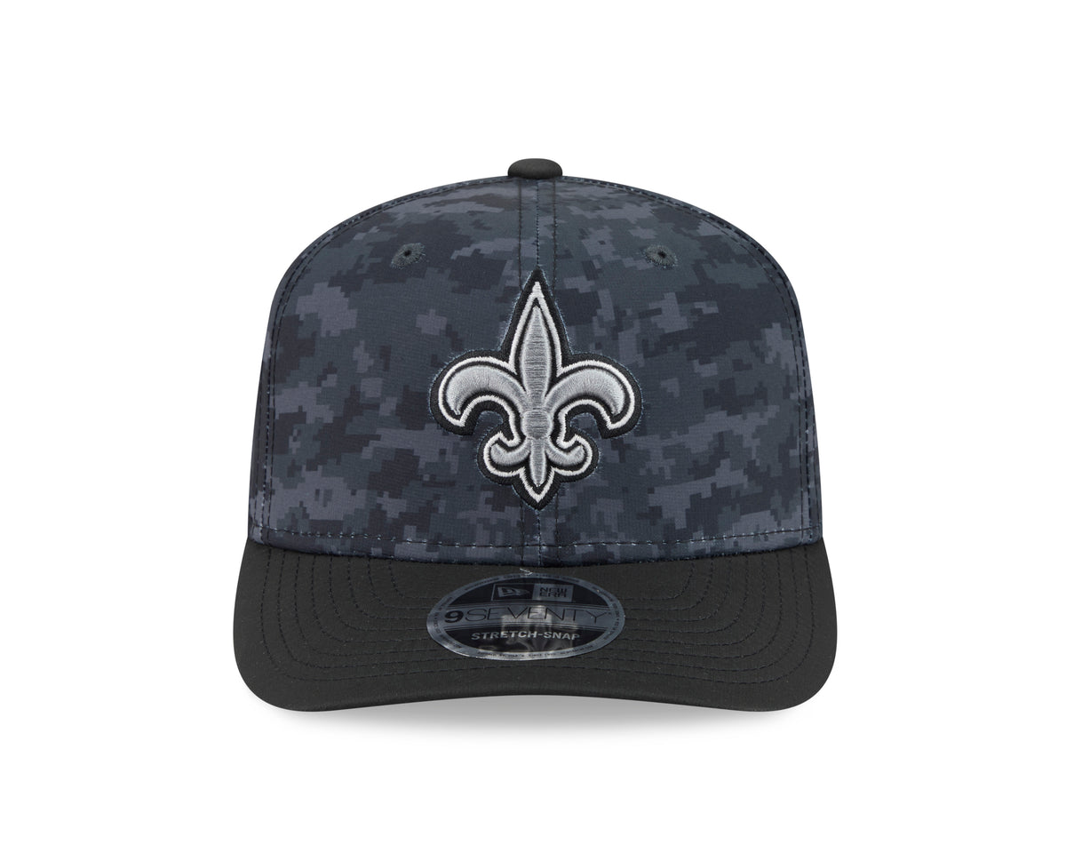 NFL New Orleans Saints New Era 2026 Salute to Service 9SEVENTY Stretch-Snap Hat- Black