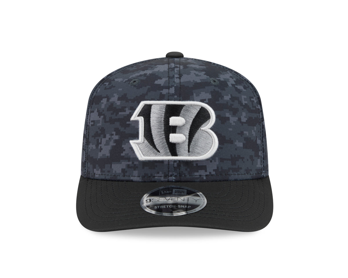NFL Cincinnati Bengals New Era 2026 Salute to Service 9SEVENTY Stretch-Snap Hat- Black