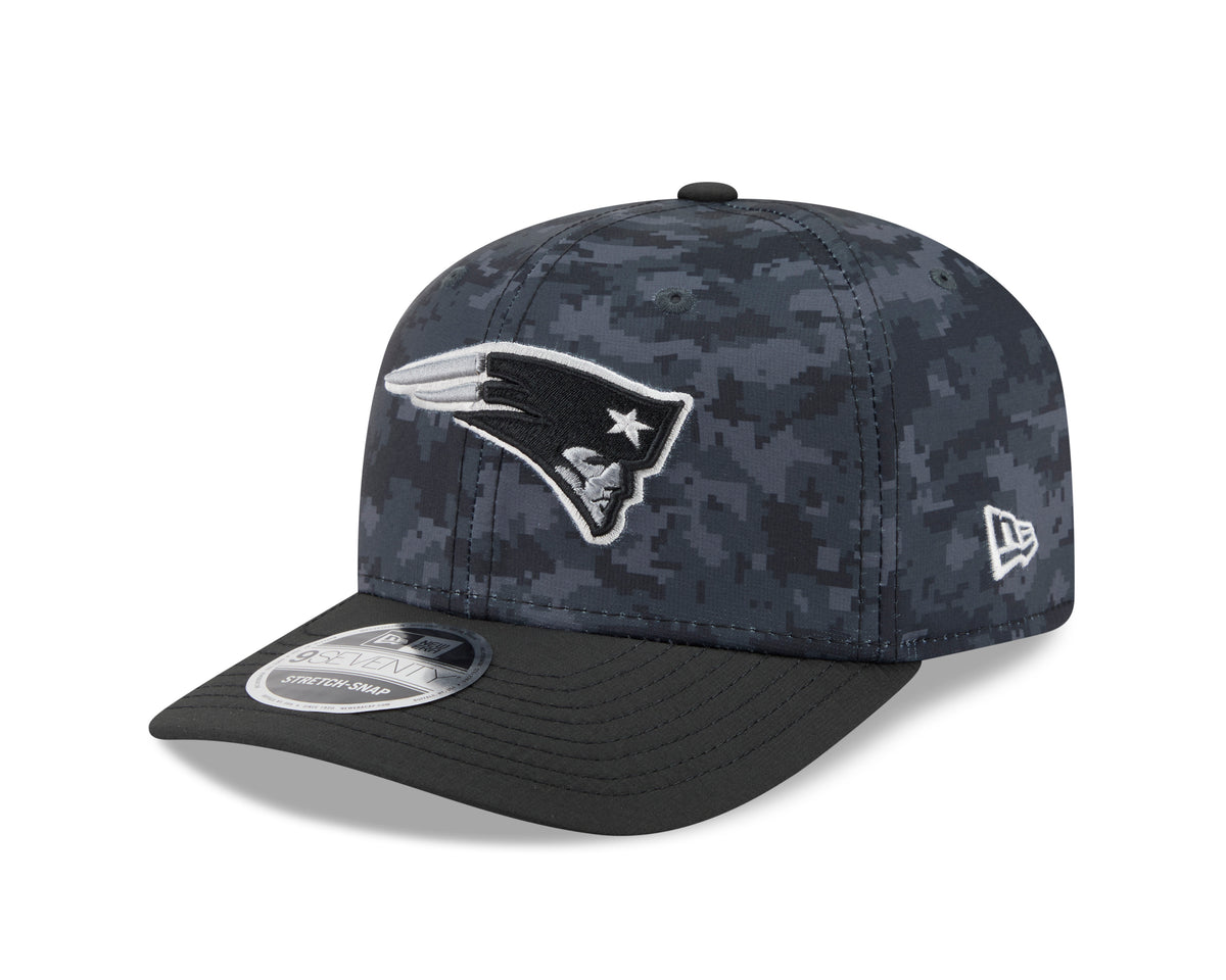 NFL New England Patriots New Era 2026 Salute to Service 9SEVENTY Stretch-Snap Hat- Black
