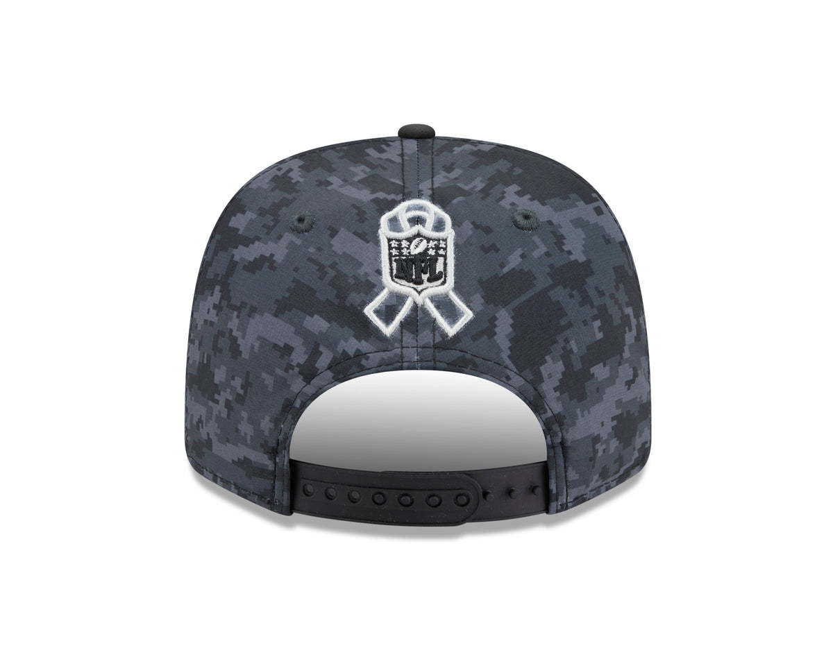 NFL New England Patriots New Era 2026 Salute to Service 9SEVENTY Stretch-Snap Hat- Black