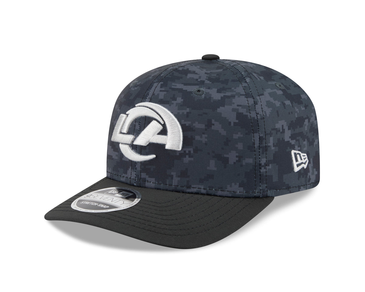 NFL Los Angeles Rams New Era 2026 Salute to Service 9SEVENTY Stretch-Snap Hat- Black