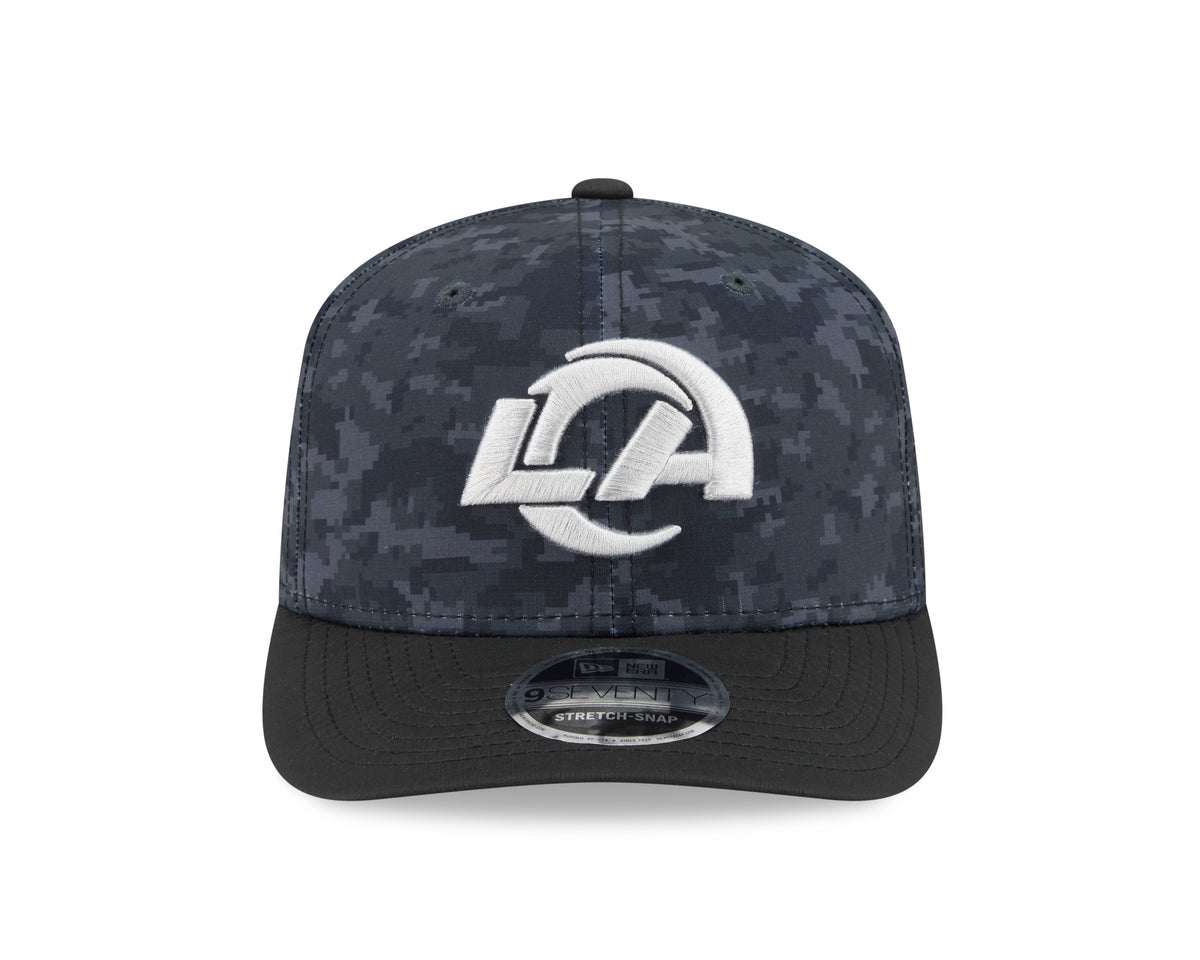 NFL Los Angeles Rams New Era 2026 Salute to Service 9SEVENTY Stretch-Snap Hat- Black