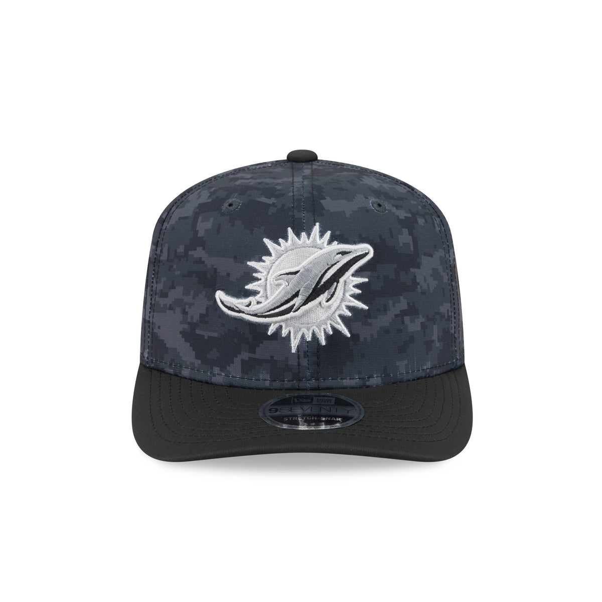 NFL Miami Dolphins New Era 2026 Salute to Service 9SEVENTY Stretch-Snap Hat- Black